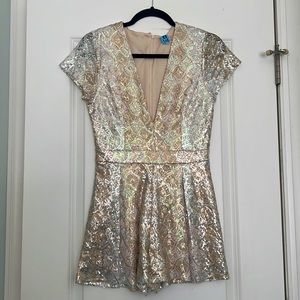 GB (Gianni Bini) Juniors Sequin Romper
